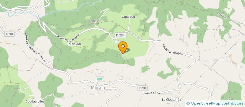 localisation de l'entreprise MONSIEUR DAVID MERY  MARTRIN