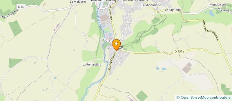 localisation de l'entreprise MONSIEUR DAVID MESME  CORMENON