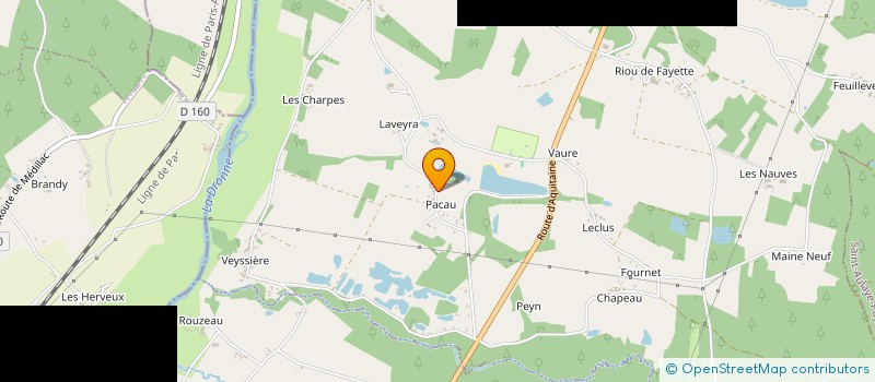 localisation de l'entreprise MONSIEUR DAVID METCALF  PARCOUL-CHENAUD