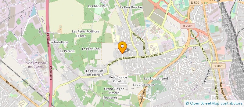 localisation de l'entreprise MONSIEUR DAVID METRO à SARAN