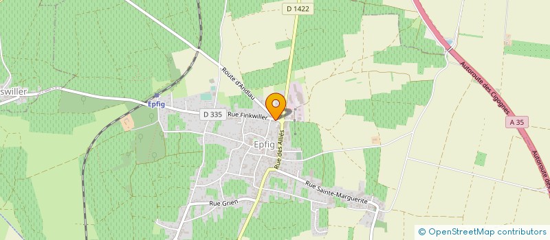 localisation de l'entreprise MONSIEUR DAVID METZ  EPFIG