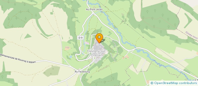 localisation de l'entreprise MONSIEUR DAVID MEUGNOT  FLAVIGNY-SUR-OZERAIN