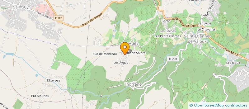 localisation de l'entreprise MONSIEUR DAVID MICAL  THORRENC