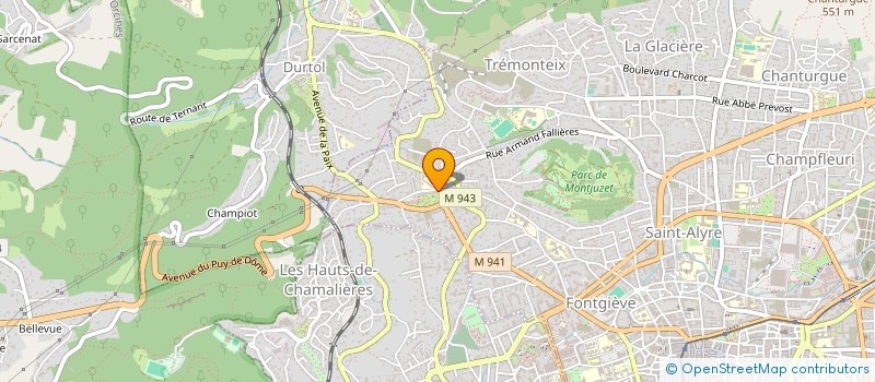 localisation de l'entreprise MONSIEUR DAVID-MICHAEL CHAVANON  CLERMONT-FERRAND