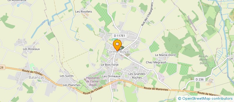 localisation de l'entreprise MONSIEUR DAVID MICHAUD  CORME-ROYAL