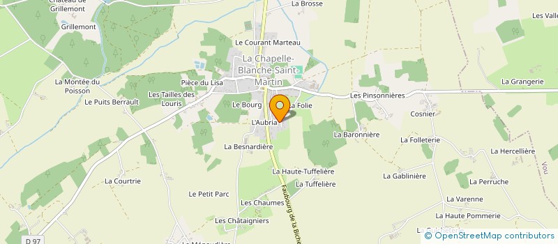 localisation de l'entreprise MONSIEUR DAVID MICHAUD  LA CHAPELLE-BLANCHE-SAINT-MARTIN