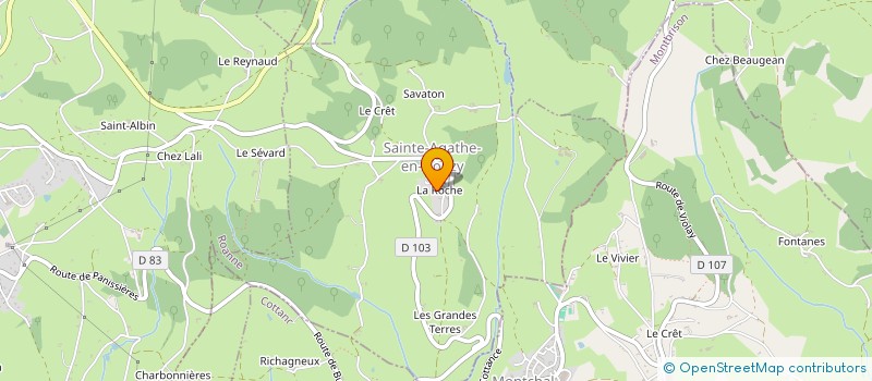 localisation de l'entreprise MONSIEUR DAVID MICHEL  SAINTE-AGATHE-EN-DONZY