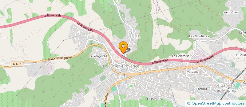 localisation de l'entreprise MONSIEUR DAVID MICHEL  LE LUC