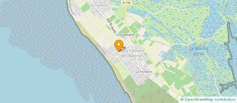 localisation de l'entreprise MONSIEUR DAVID MICHEL  SAINT-CLEMENT-DES-BALEINES