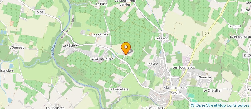 localisation de l'entreprise MONSIEUR DAVID MICHEL à MAISDON-SUR-SEVRE