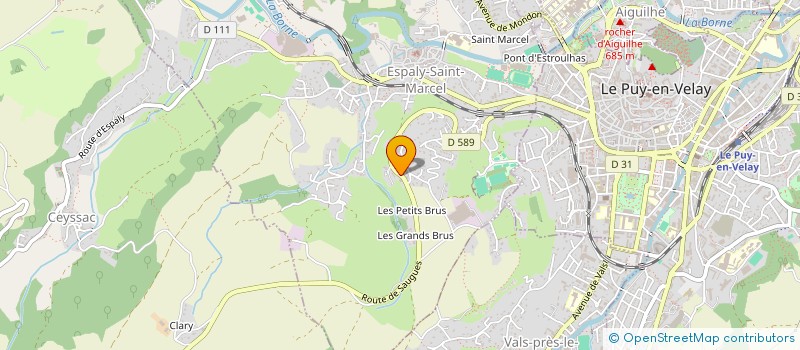 localisation de l'entreprise MONSIEUR DAVID MICHEL  ESPALY-SAINT-MARCEL