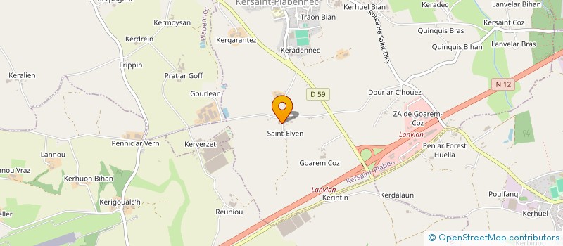localisation de l'entreprise MONSIEUR DAVID MICHELET  KERSAINT-PLABENNEC
