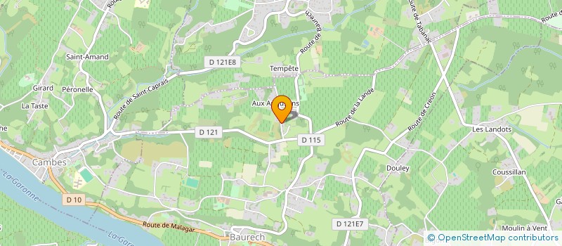 localisation de l'entreprise MONSIEUR DAVID MIEGEVILLE  BAURECH