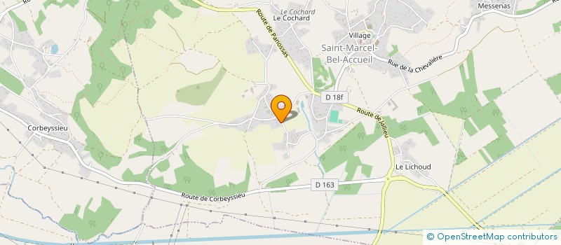 localisation de l'entreprise MONSIEUR DAVID MILLET  SAINT-MARCEL-BEL-ACCUEIL