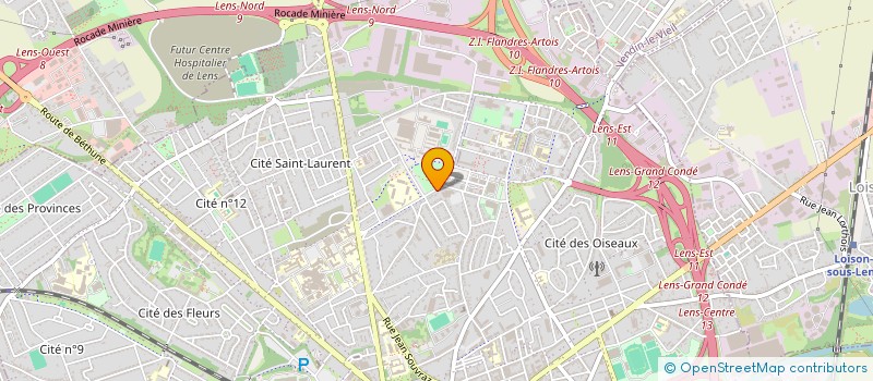 localisation de l'entreprise MONSIEUR DAVID MILLEVILLE  LENS