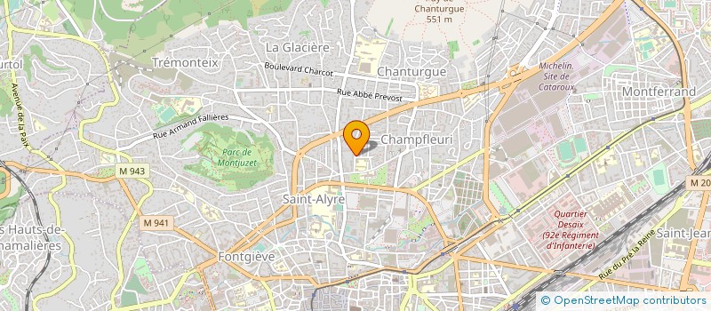 localisation de l'entreprise MONSIEUR DAVID MINET  CLERMONT-FERRAND