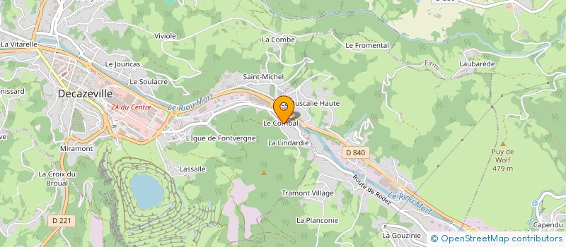 localisation de l'entreprise MONSIEUR DAVID MIODET à DECAZEVILLE