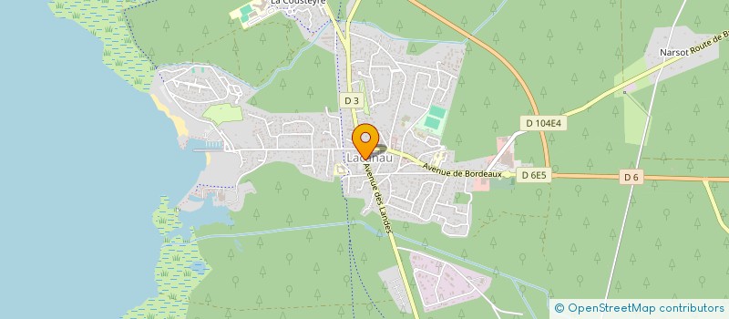 localisation de l'entreprise MONSIEUR DAVID MIROUZE  LACANAU