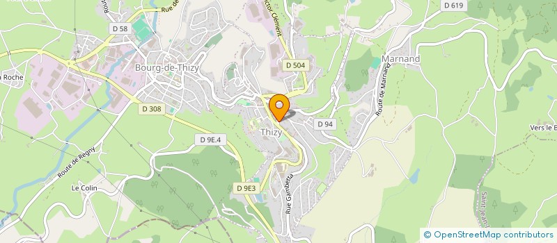 localisation de l'entreprise MONSIEUR DAVID MISSONNIER  THIZY-LES-BOURGS