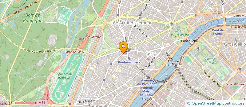 localisation de l'entreprise MONSIEUR DAVID MODIANO  PARIS