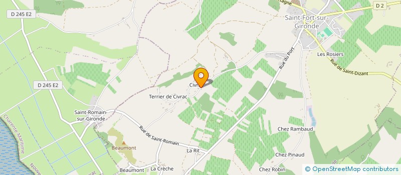 localisation de l'entreprise MONSIEUR DAVID MOINARD  SAINT-FORT-SUR-GIRONDE