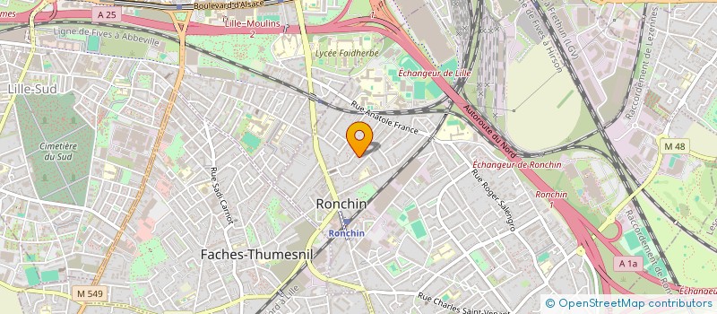 localisation de l'entreprise MONSIEUR DAVID MOISSON  RONCHIN