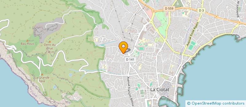 localisation de l'entreprise MONSIEUR DAVID MOIZEAU  LA CIOTAT