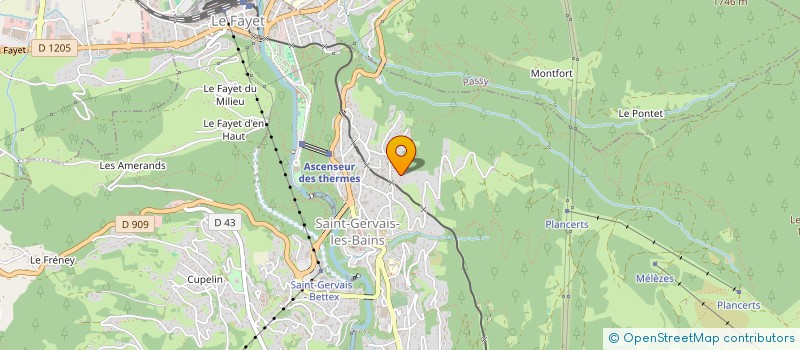 localisation de l'entreprise MONSIEUR DAVID MOLLIER  LES CONTAMINES MONTJOIE