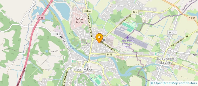 localisation de l'entreprise MONSIEUR DAVID MONALES  AIRE-SUR-L'ADOUR