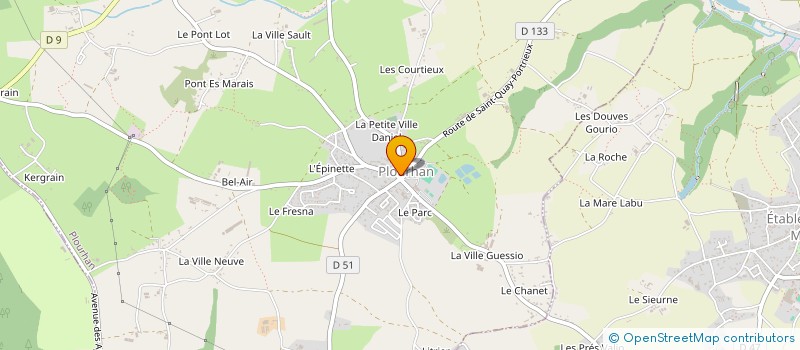 localisation de l'entreprise MONSIEUR DAVID MONFORT  PLOURHAN