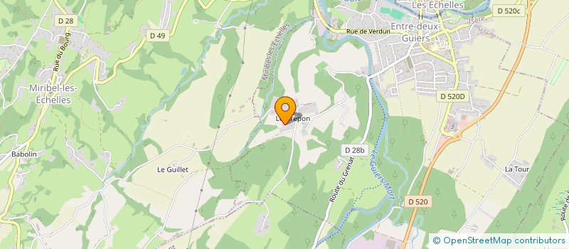 localisation de l'entreprise MONSIEUR DAVID MONGILARDI  ENTRE-DEUX-GUIERS