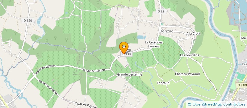 localisation de l'entreprise MONSIEUR DAVID MONGONDRY  BONZAC