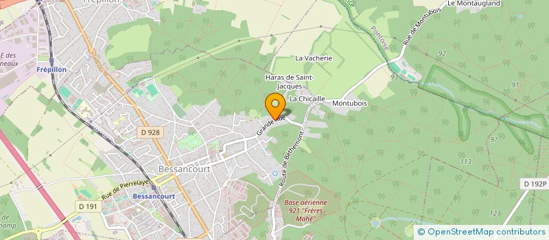 localisation de l'entreprise MONSIEUR DAVID MONGUILLON  BESSANCOURT