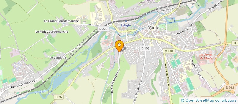 localisation de l'entreprise MONSIEUR DAVID MONSERE à L'AIGLE