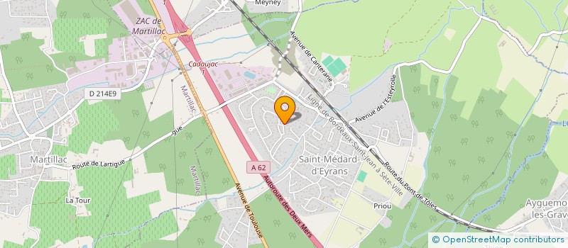 localisation de l'entreprise MONSIEUR DAVID MONTANTEME  SAINT-MEDARD-D'EYRANS