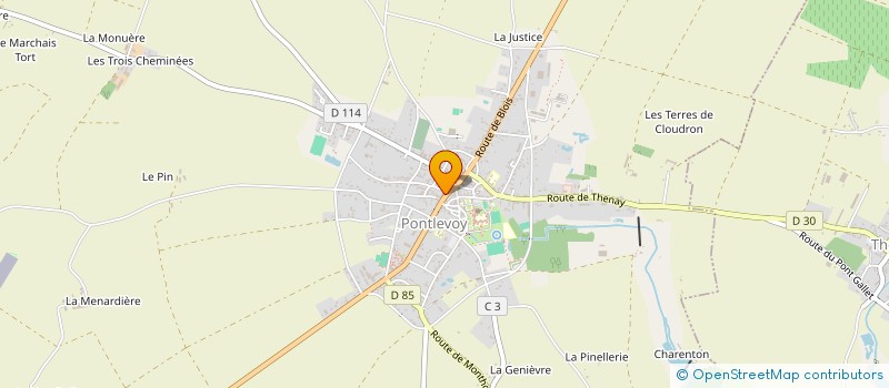 localisation de l'entreprise MONSIEUR DAVID MOREAU  PONTLEVOY