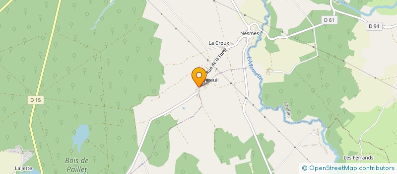 localisation de l'entreprise MONSIEUR DAVID MOREAU  LIGNAC