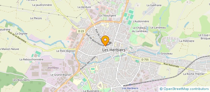 localisation de l'entreprise MONSIEUR DAVID MOREAU à LES HERBIERS