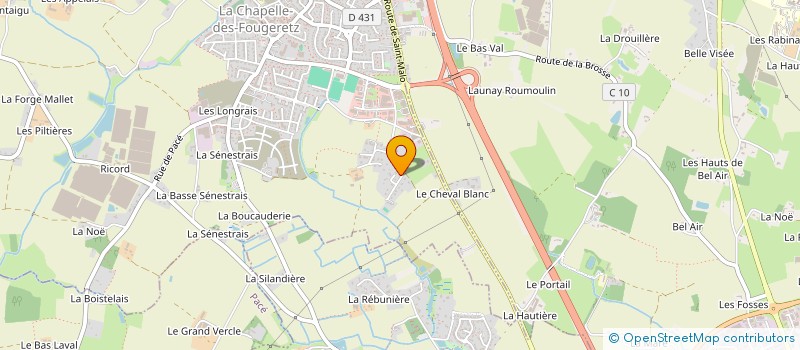 localisation de l'entreprise MONSIEUR DAVID MOREL  LA CHAPELLE-DES-FOUGERETZ