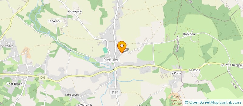 localisation de l'entreprise MONSIEUR DAVID MORIN  PLEGUIEN
