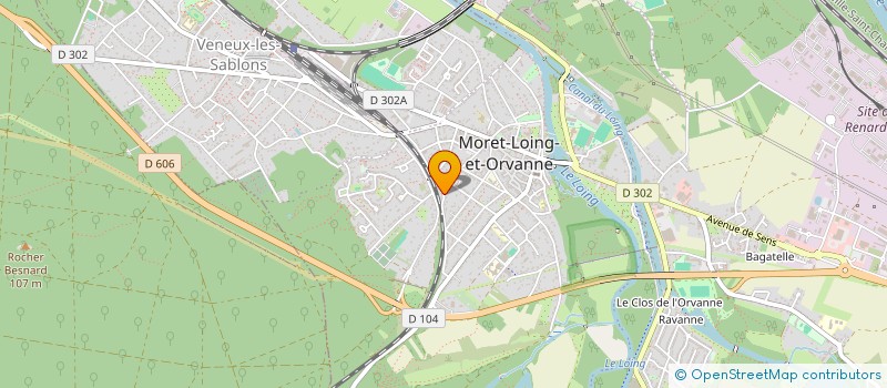 localisation de l'entreprise MONSIEUR DAVID MORIN  MORET-LOING-ET-ORVANNE