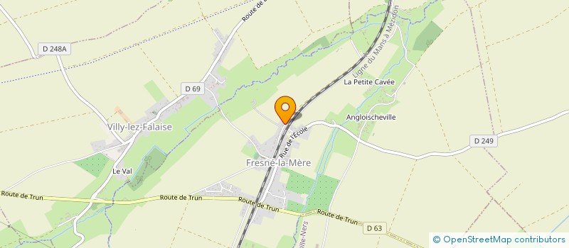 localisation de l'entreprise MONSIEUR DAVID MORTEVEILLE à FALAISE