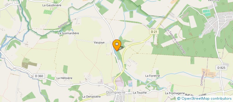 localisation de l'entreprise MONSIEUR DAVID MORTIMER à DOMPIERRE