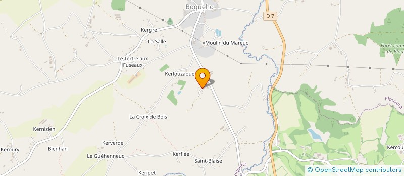 localisation de l'entreprise MONSIEUR DAVID MORVAN à BOQUEHO