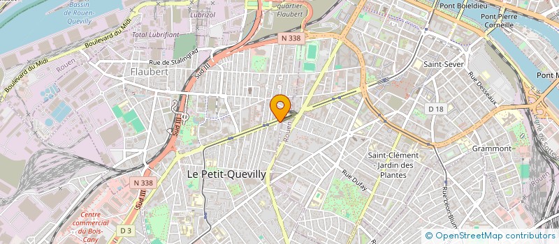 localisation de l'entreprise MONSIEUR DAVID MOSCARDO  LE PETIT-QUEVILLY