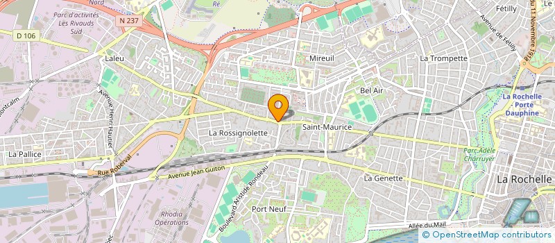 localisation de l'entreprise MONSIEUR DAVID MOUCLIER  LA ROCHELLE