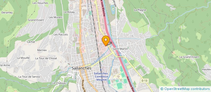 localisation de l'entreprise MONSIEUR DAVID MOULLIN à SALLANCHES