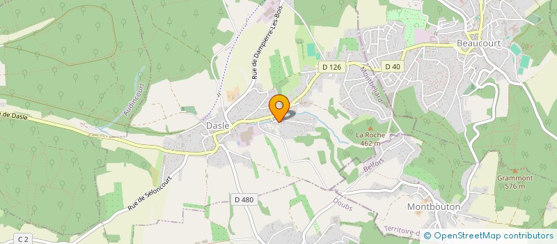 localisation de l'entreprise MONSIEUR DAVID MOUTON  LA VOGE-LES-BAINS