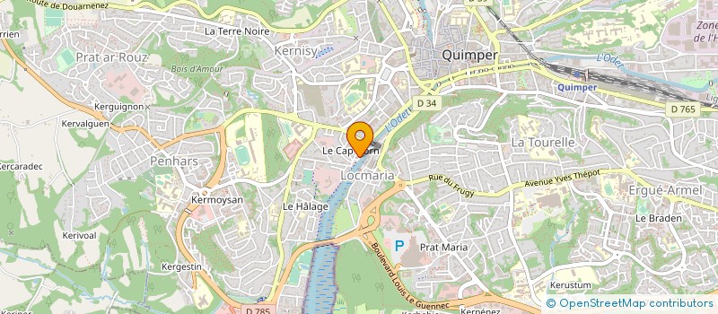 localisation de l'entreprise MONSIEUR DAVID MUNDUBELTZ  QUIMPER