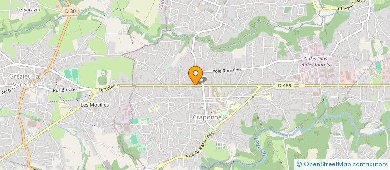 localisation de l'entreprise MONSIEUR DAVID MUNTSCH  CRAPONNE